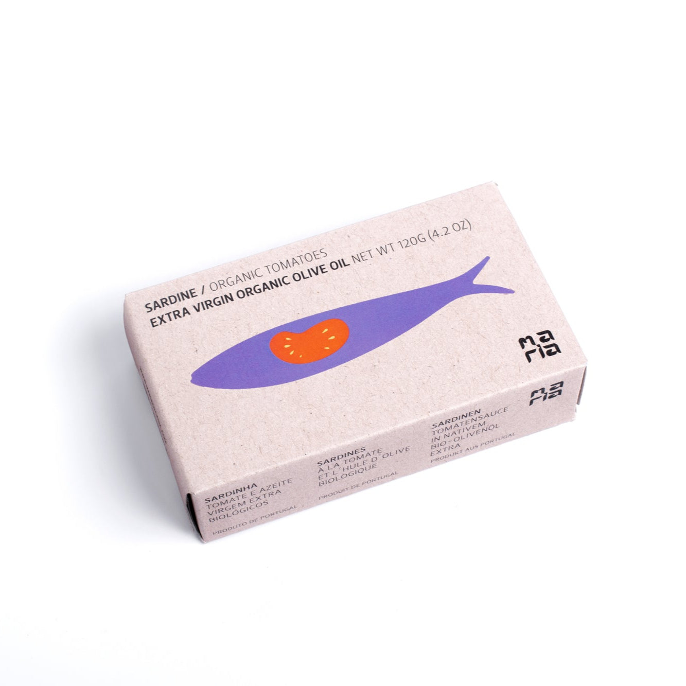 Konservuotos sardinės ekologiškame pomidorų padaže ir extra virgin alyvuogių aliejuje| Maria Organic