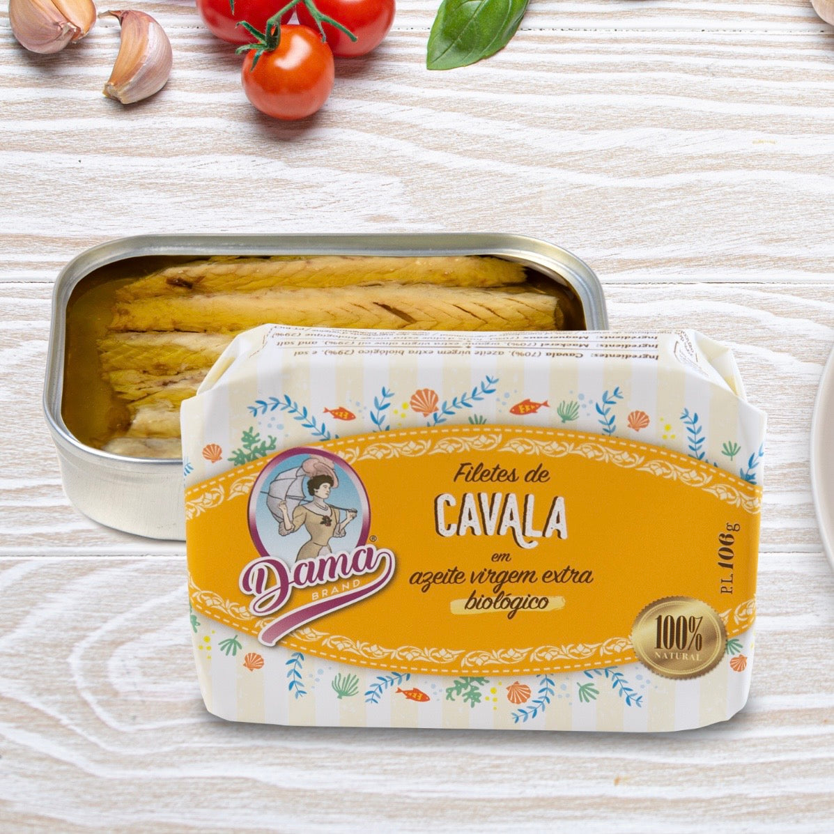 Skumbrės filė ekologiškame pirmojo spaudimo alyvuogių aliejuje (BIO) | Dama