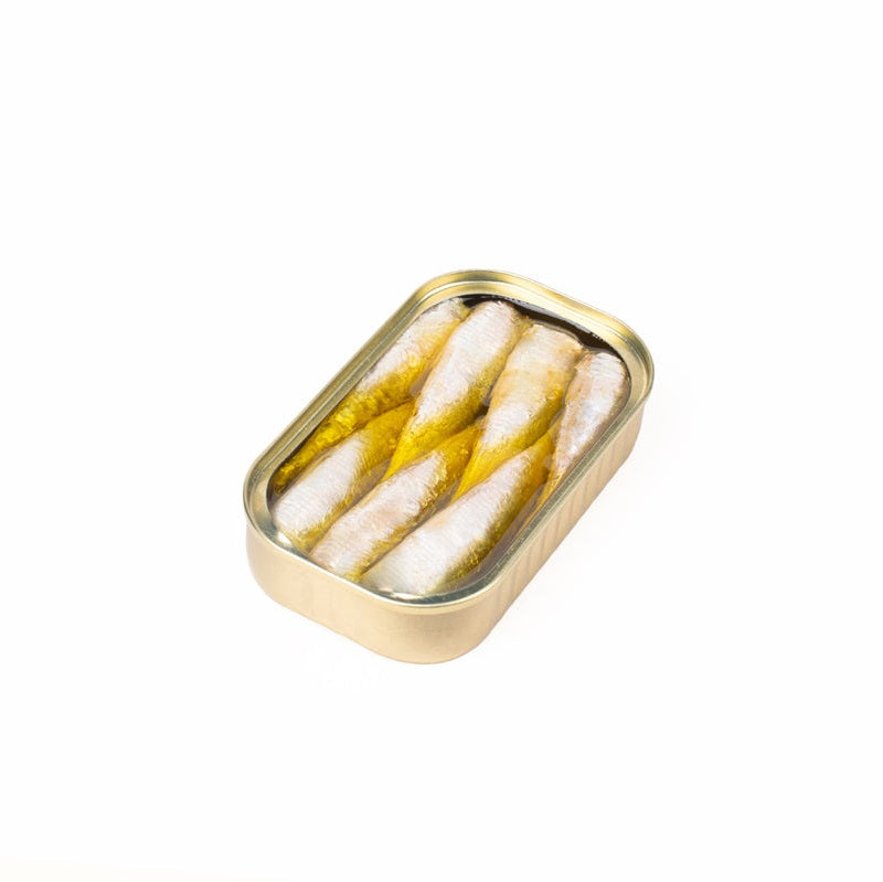 Mažos sardinės ekologiškame pirmo šalto spaudimo alyvuogių aliejuje su ekologišku Čili pipiru (BIO) | Maria Organic