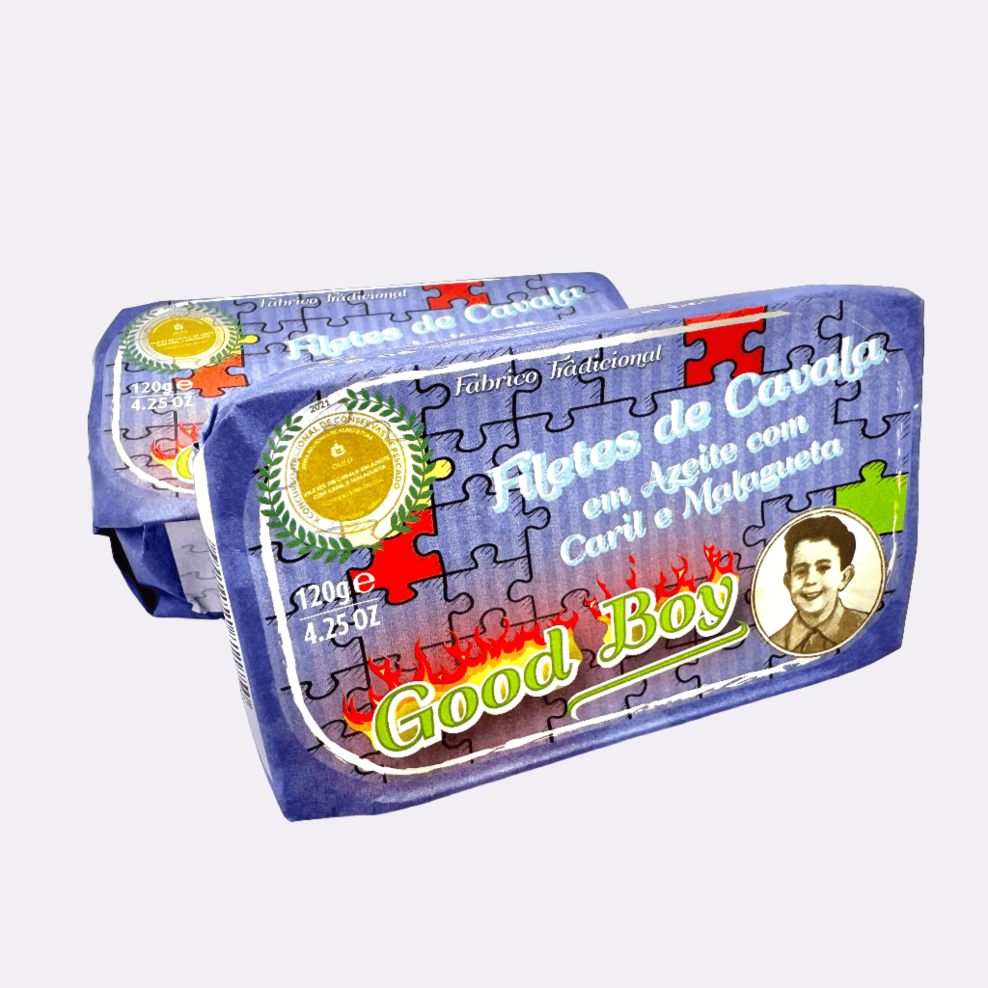 Skumbrių filė alyvuogių aliejuje su kariu ir čili pipirais | GoodBoy