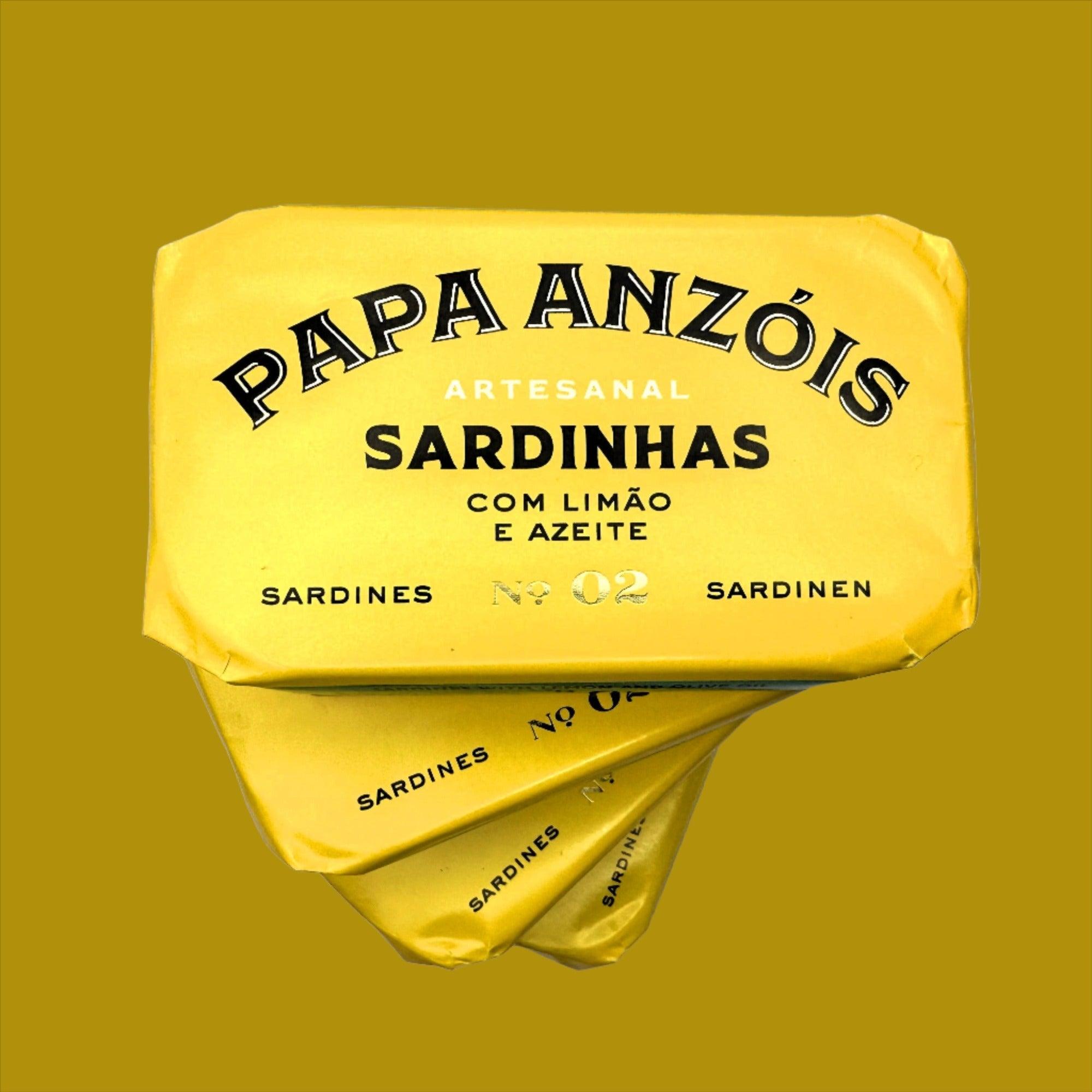 Sardinės pirmojo šalto spaudimo alyvuogių aliejuje su citrina | Papa Anzóis