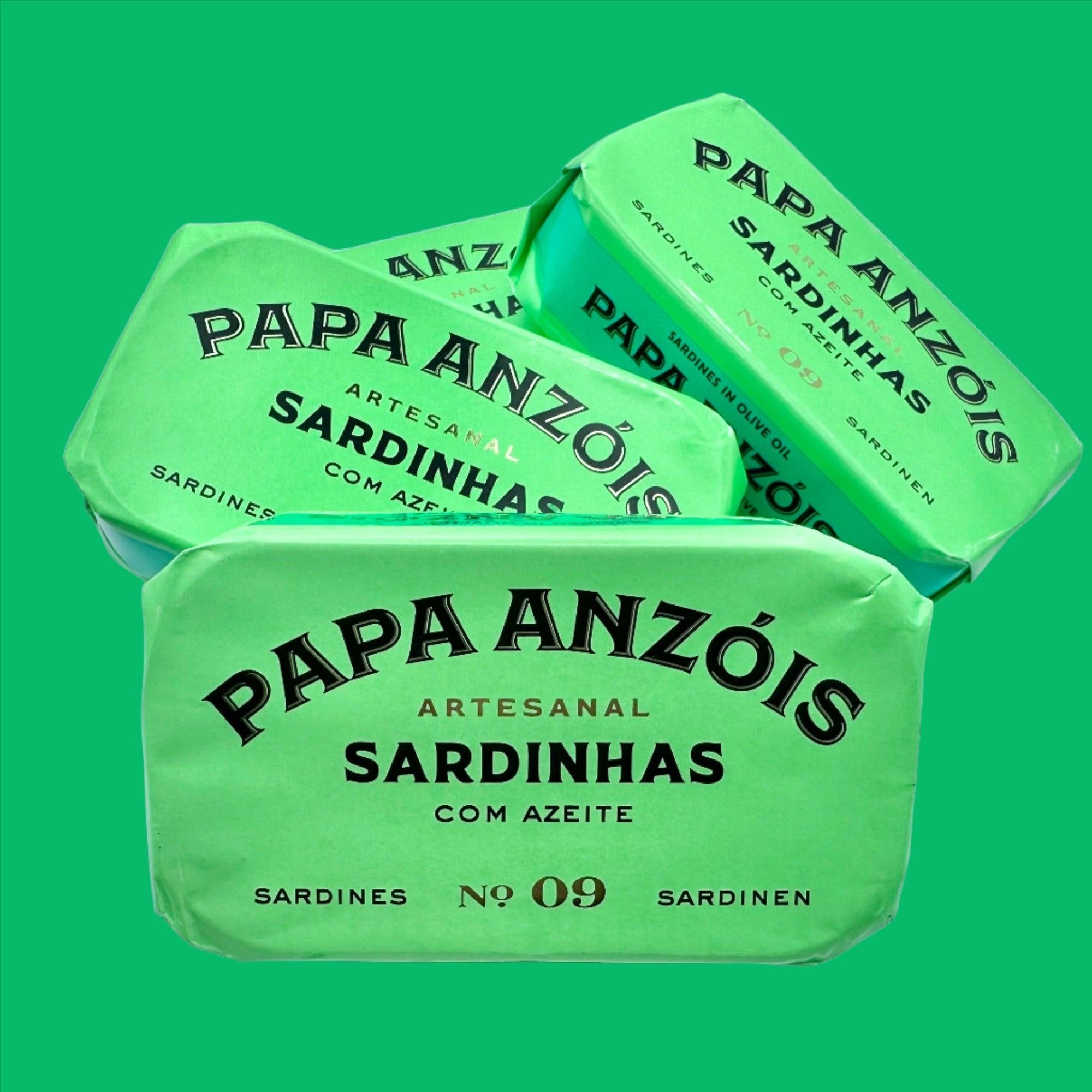 Sardines in virgin olive oil | Papa Anzóis